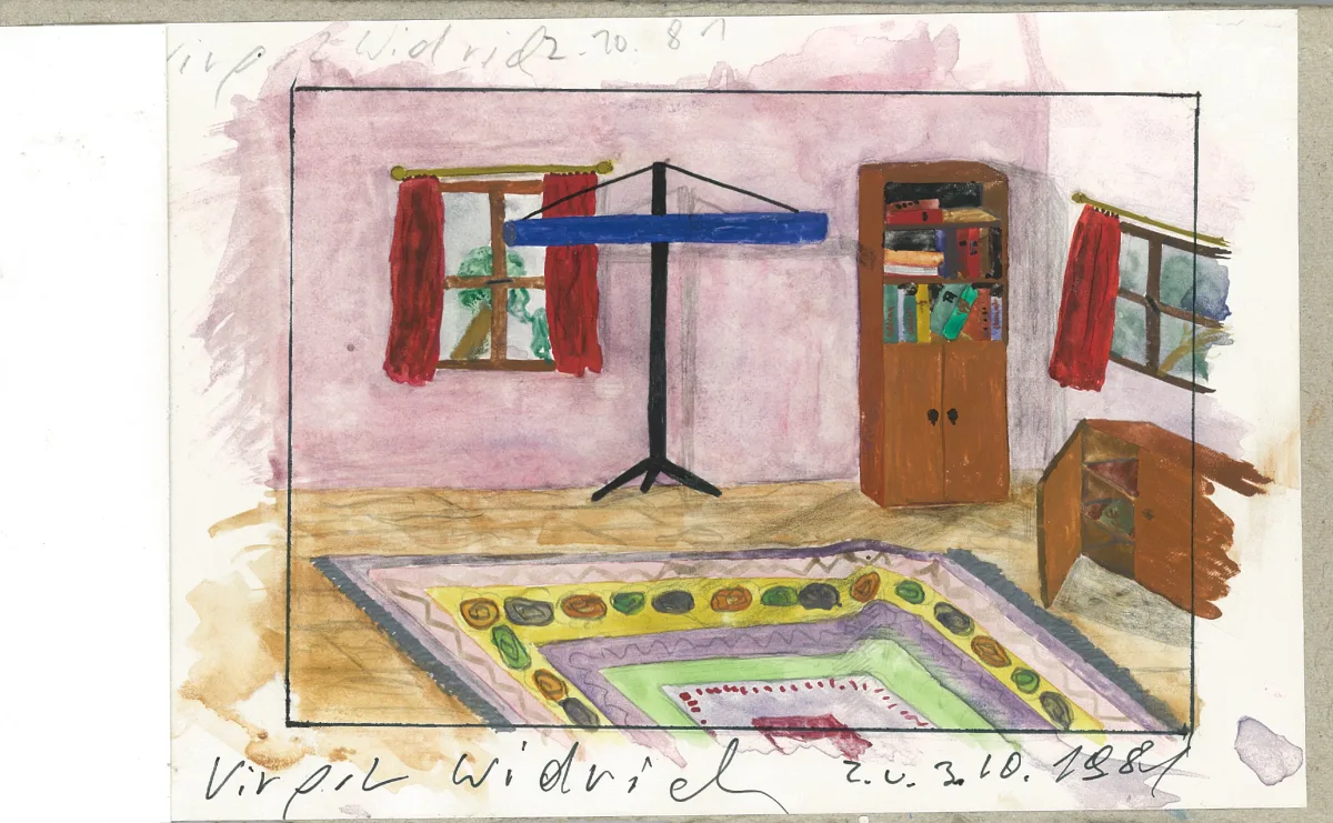 Hintergrund des Cartoons „Für Susi“, Virgil Widrich, 2. und 3.10.1981