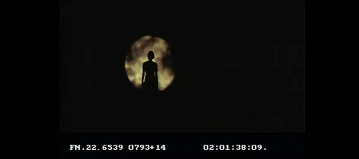 Testdreharbeiten mit dem echten Vollmond, der sich jedoch als zu schnell erweist.