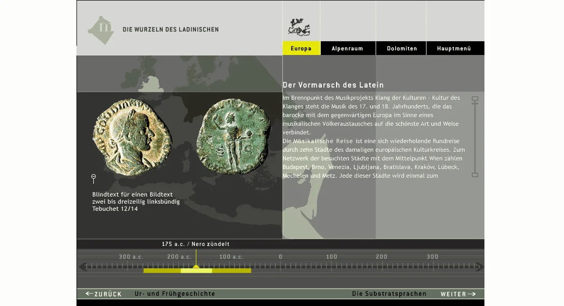 Museum Ladin, Screen Design: Michael Haderer