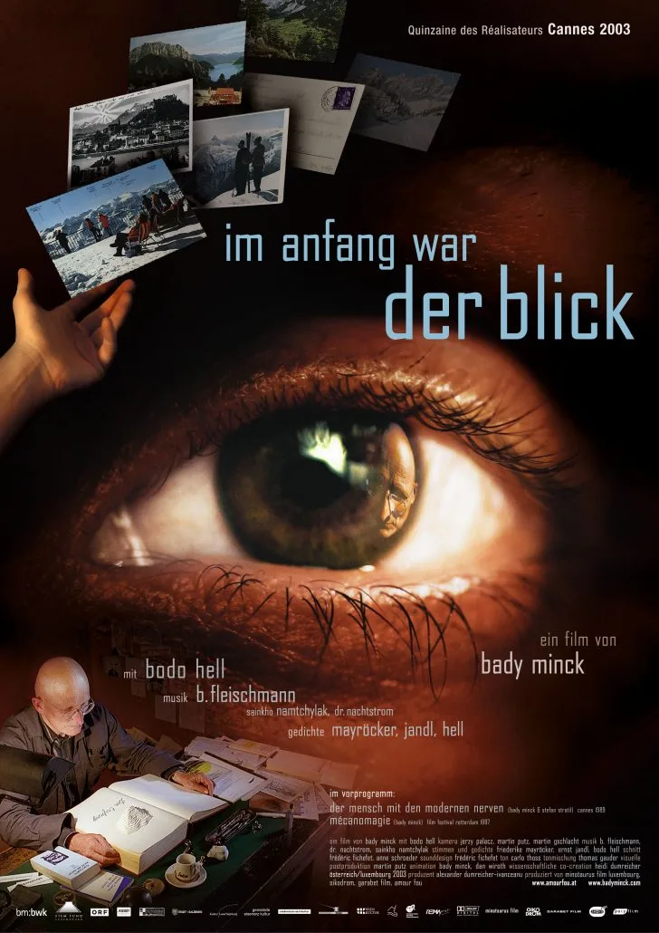 Plakat „Im Anfang war der Blick“ (Bady Minck), 2003