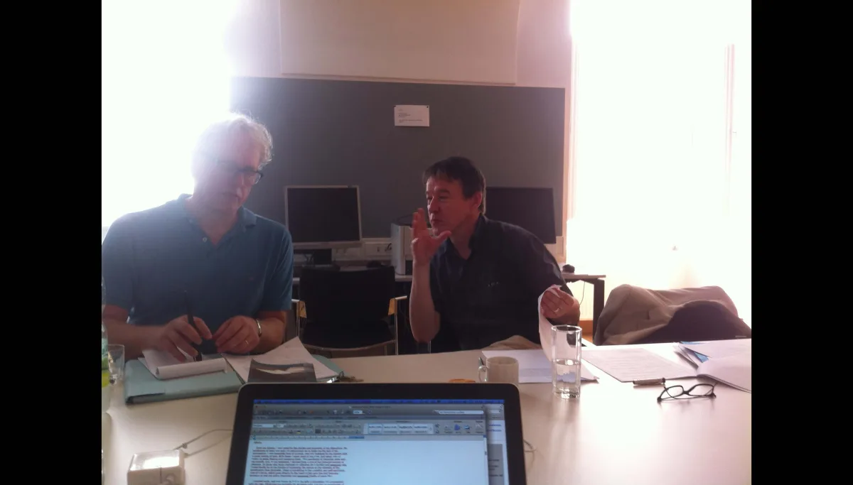 Konzeptbesprechung mit Martin Haselböck und Frank Hoffmann in Wien.