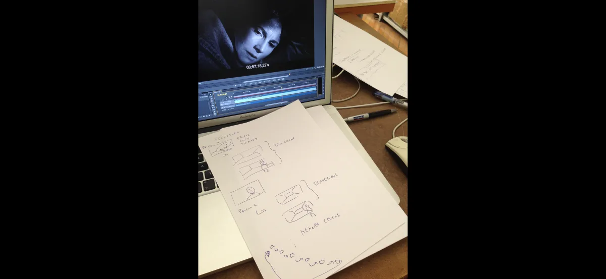 Erstellung des Animatic für „back track“, 2014