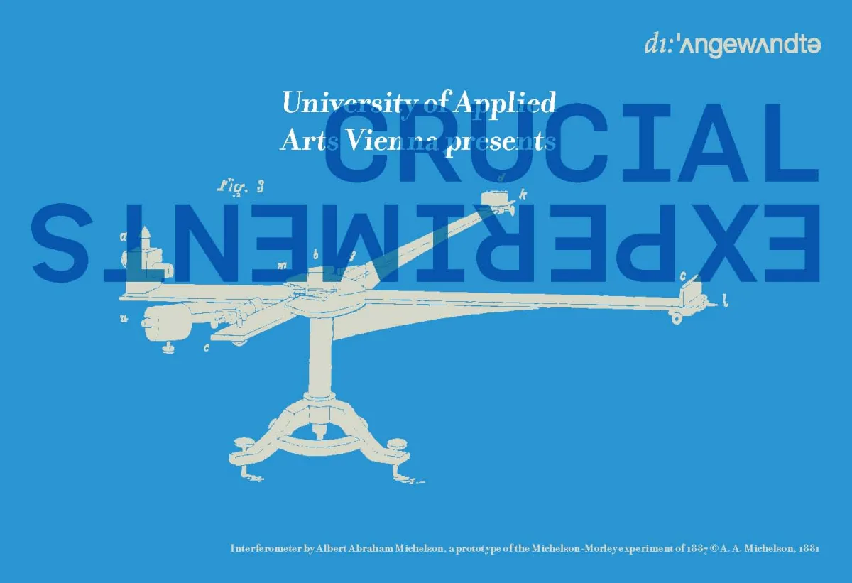 „Crucial Experiments“, Vienna Art Week 2013, Grafik Design: Pepa Bugueiro Domingo, Isidora Krstic, Zahra Shahabi