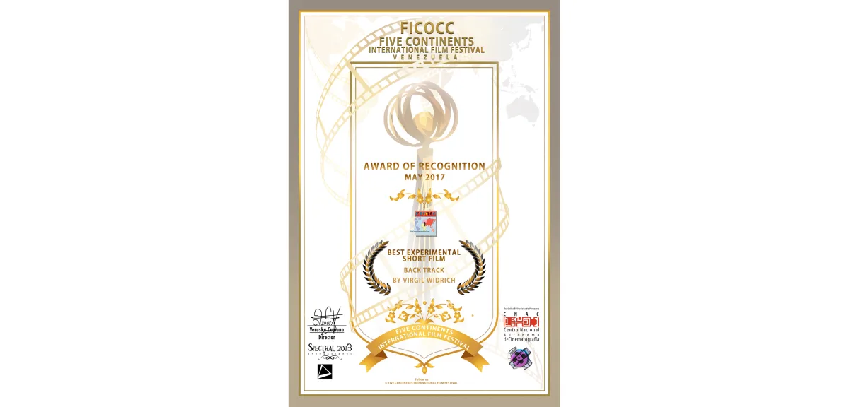 FICOCC Five Continents International Film Festival – Puerto la Cruz, Teneriffa – Spain – Best Experimental Short Film ★