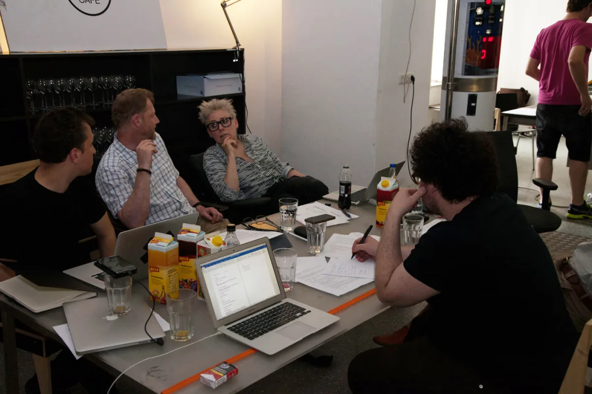 Data Loam – Erstes Wiener Treffen des ForscherInnenteams bestehend aus Johnny Golding, Mattia Paganelli, Martin Reinhart