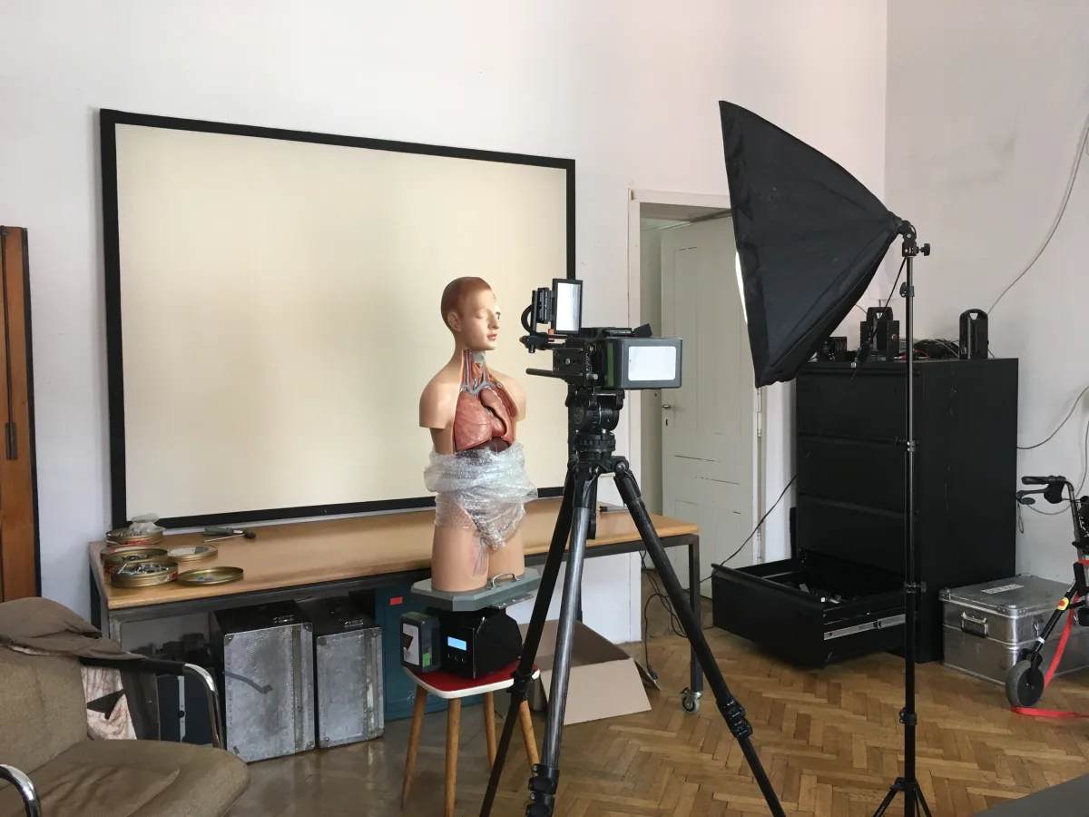 tx-transform Dreharbeiten mit Martin Putz und Martin Reinhart in Wien. Mit dem Material werden Tests für die neue Medien