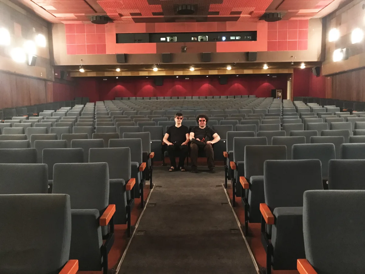 Testvorführung „Light Matter“ im Gartenbaukino Wien, Virgil Widrich und Martin Reinhart, 2018
