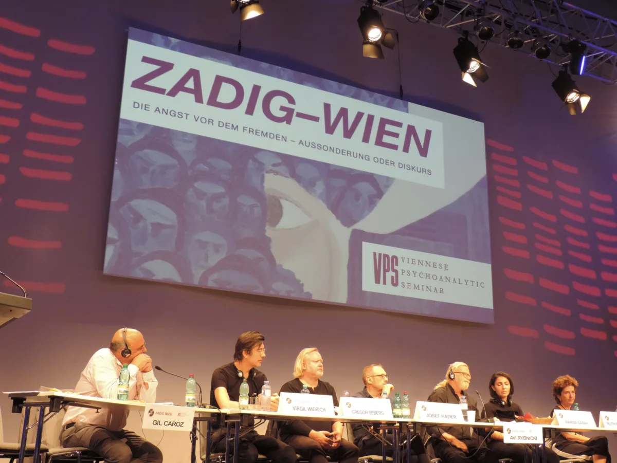 Presentation at the symposium “ We are all exiled” by ZADIG-Wien (Zero Abjection Democratic International Group) with Mi