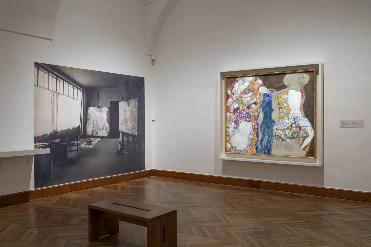 Ausstellung „IM BLICK: Gustav Klimt – Die Braut“, Oberes Belvedere, 2025, Foto: Johannes Stoll / Belvedere, Wien