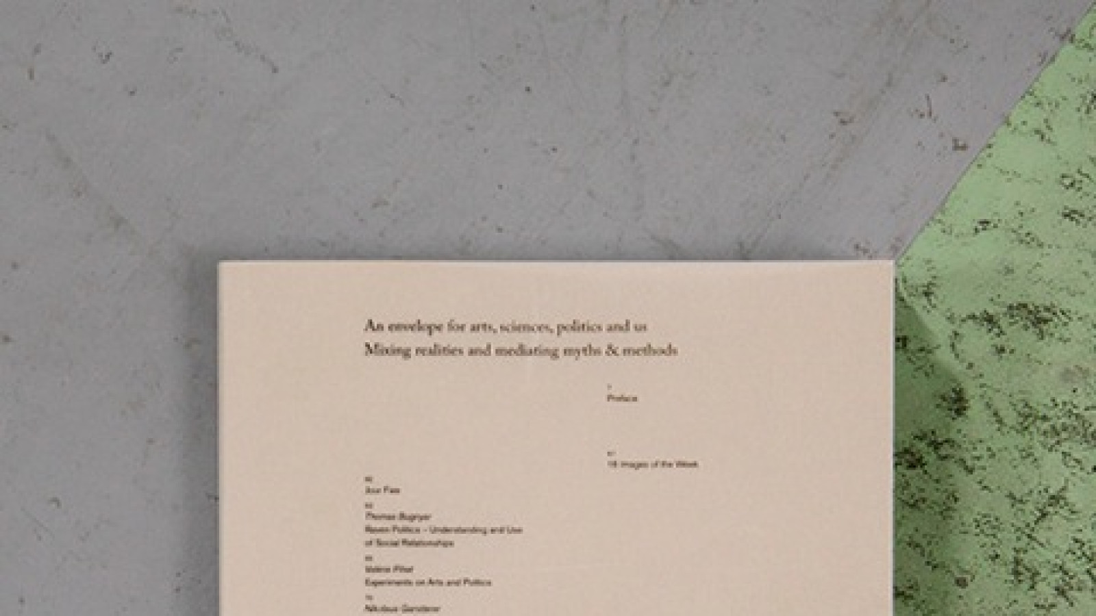Ed. Valerie Deifel, Bernd Kräftner, Virgil Widrich: An envelope for arts, sciences, politics and us, 2011