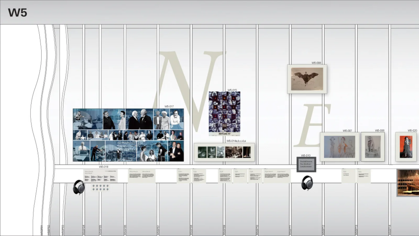 “90 Years of the Salzburg Festival”, exhibition graphics: Robert Six, exhibition architecture: novakarchitects
