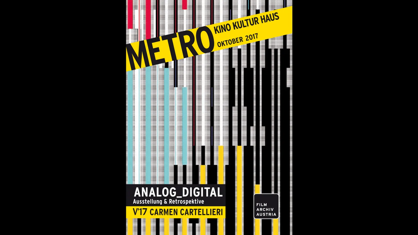 Poster of the exhibition “analog_digital” at Metro Kinokulturhaus Vienna, 2017