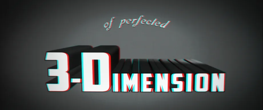 Still frame from “back track”, anaglyph