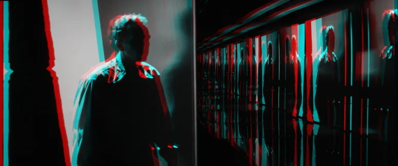 Still frame from “back track”, anaglyph