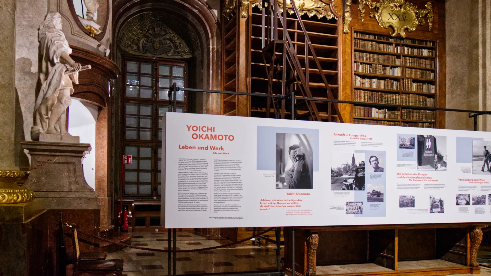 Special exhibition: “IMAGE POWER POLITICS: Yoichi Okamoto. Post-war photography icon”, at Österreichische Nationalbibliothek, photo: Virgil Widrich, 2023