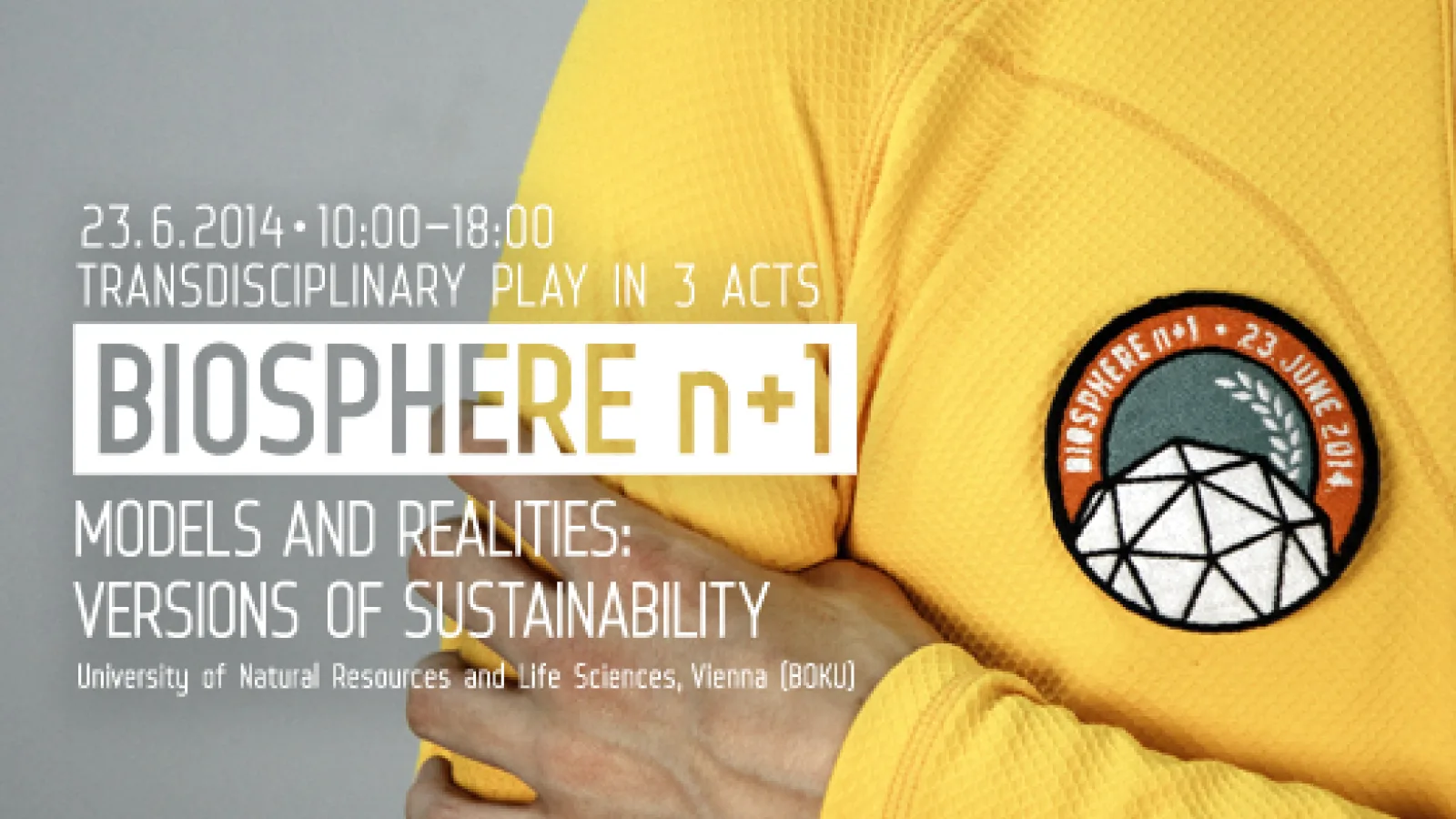 Flyer “Biosphere n+1”, graphic design: Matilde Igual Capdevila, Adrijan Karavdic