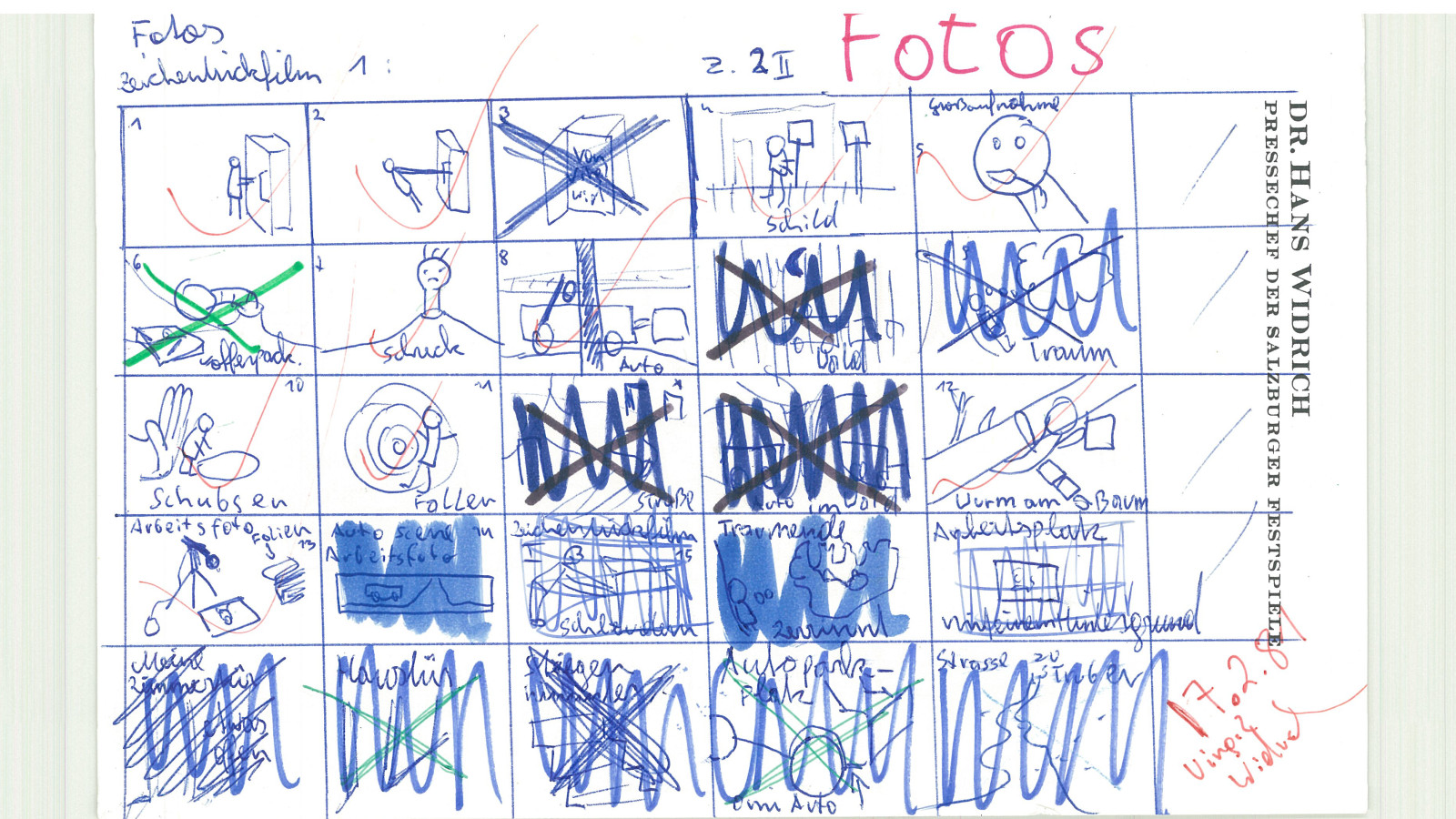 „Auch Farbe kann träumen“, Story Board, 17.2.1981