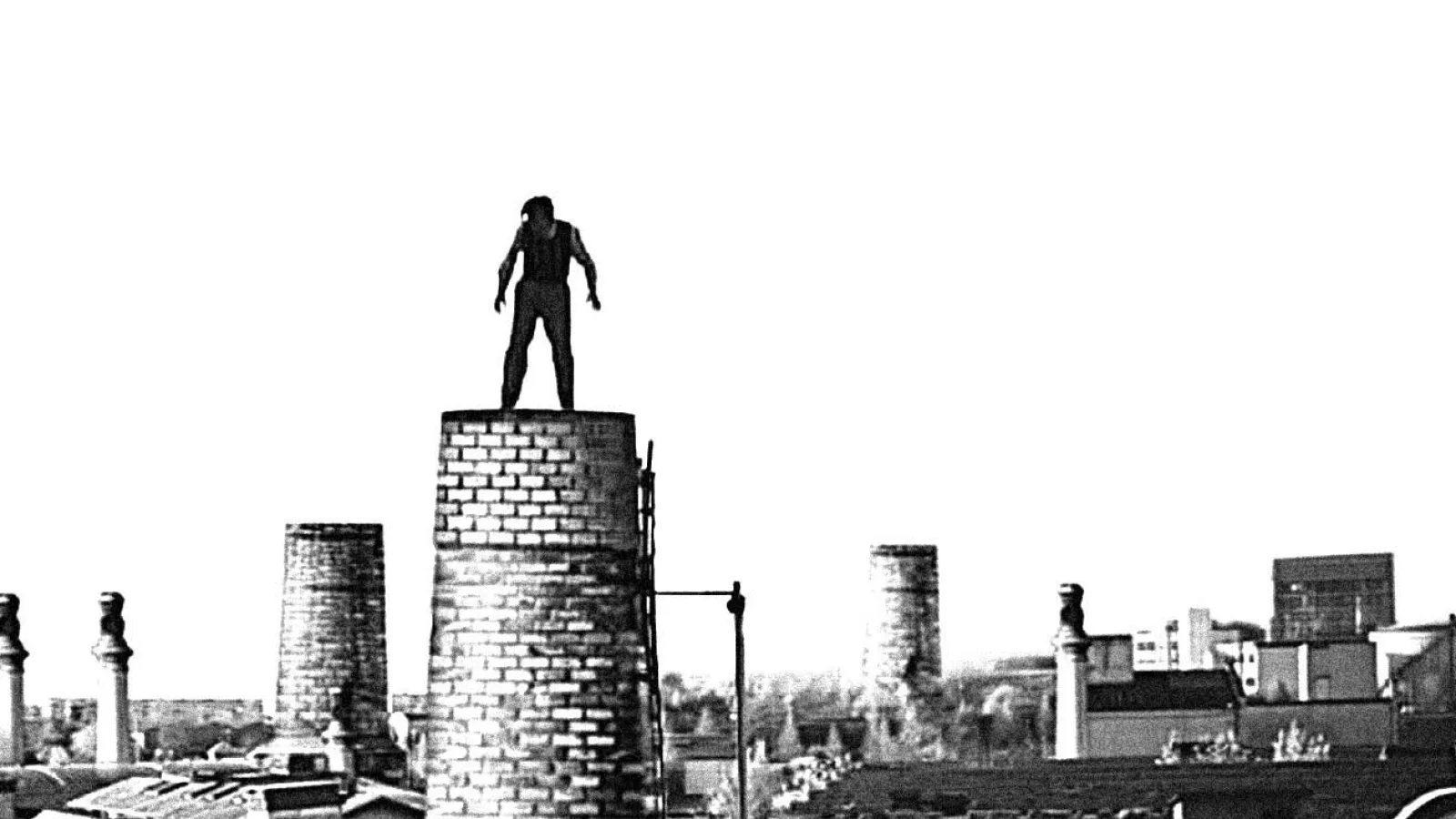 Film still from “Copy Shop”, 2001, with Johannes Silberschneider