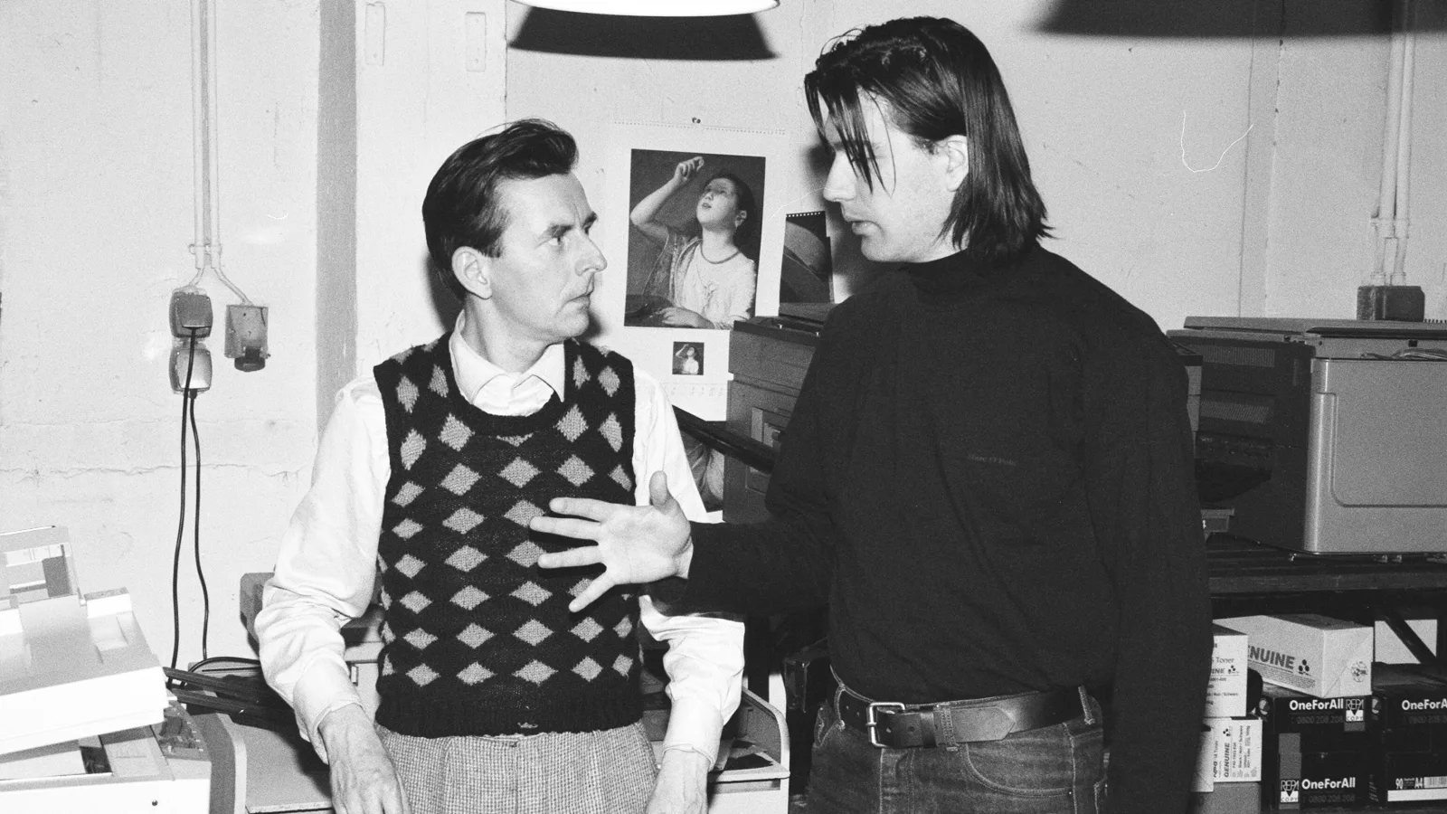 Shooting of “Copy Shop”, April 2000, Johannes Silberschneider, Virgil Widrich