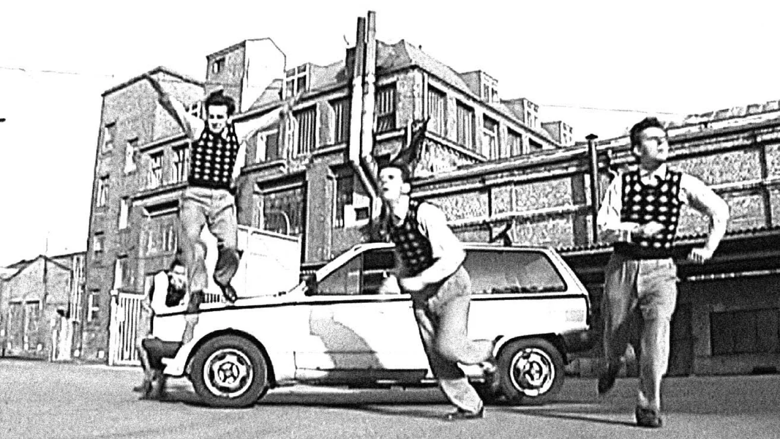 Film still from “Copy Shop”, 2001, with Johannes Silberschneider