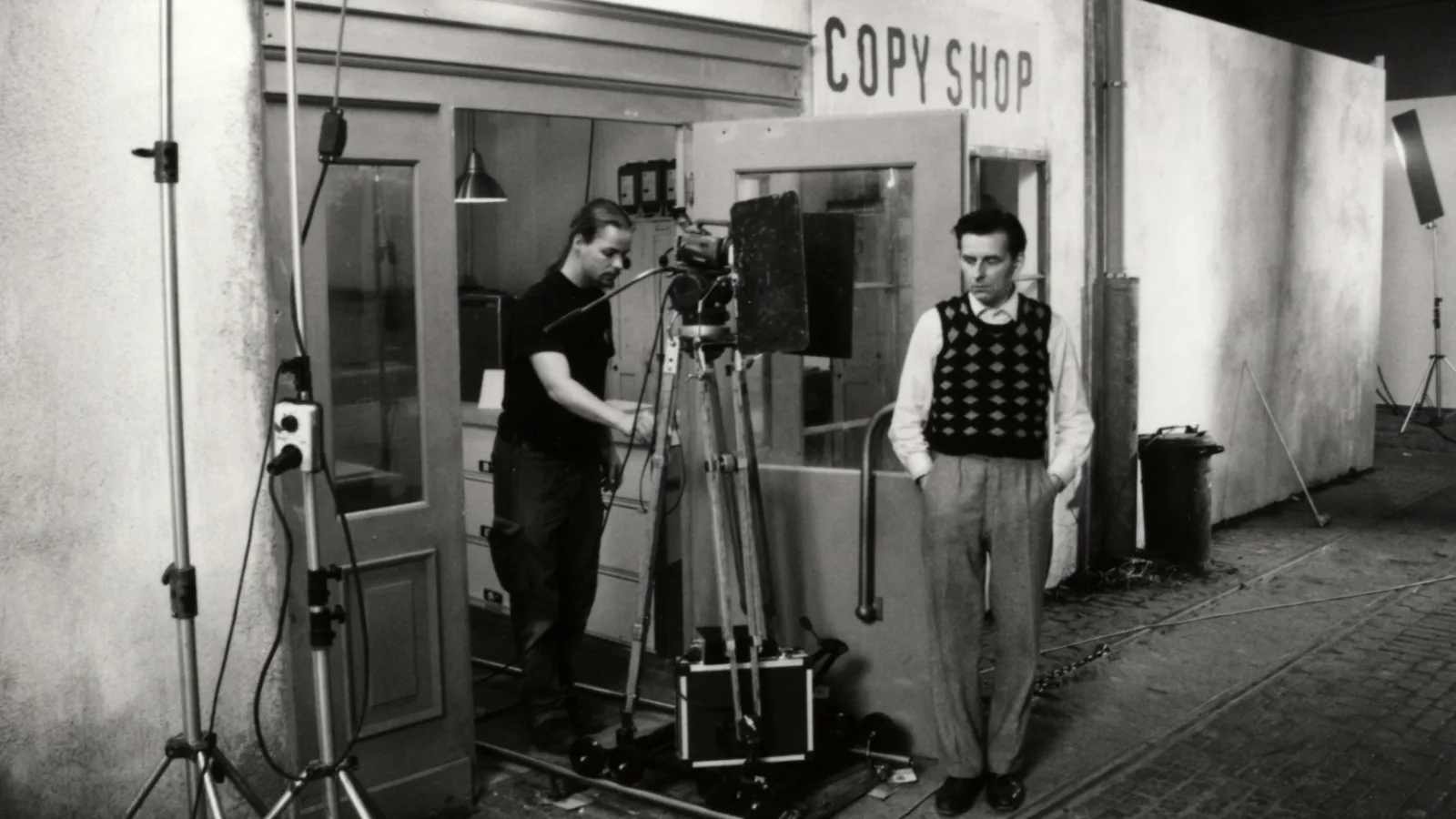 Shooting of “Copy Shop”, April 2000, Volkmar Geiblinger, Johannes Silberschneider