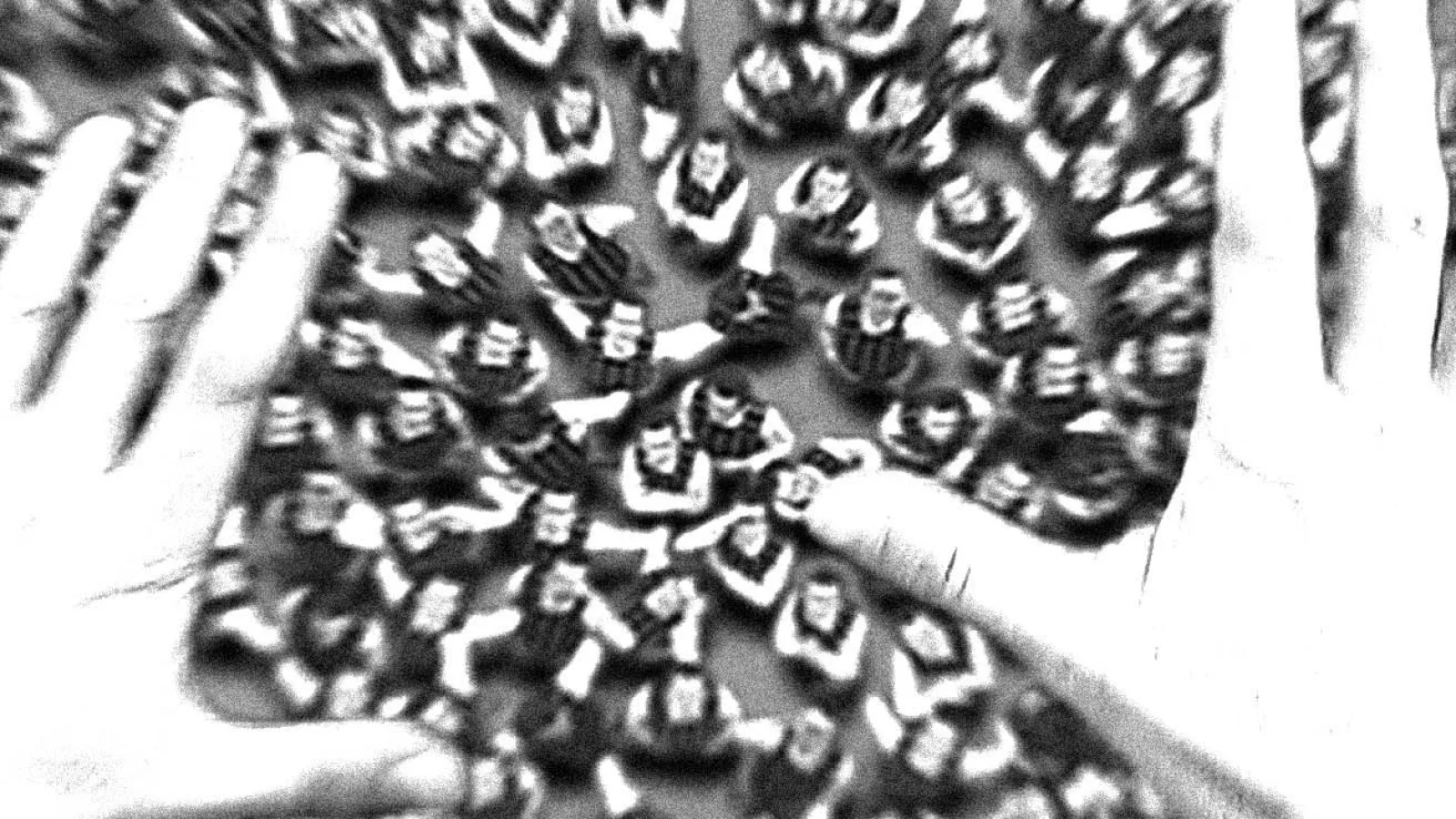 Film still from “Copy Shop”, 2001, with Johannes Silberschneider