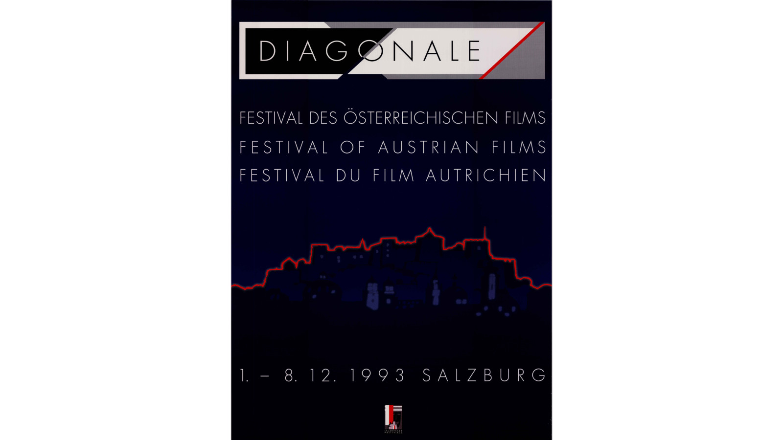 Diagonale 1993 Vorplakat, Grafik: Jan Lauth