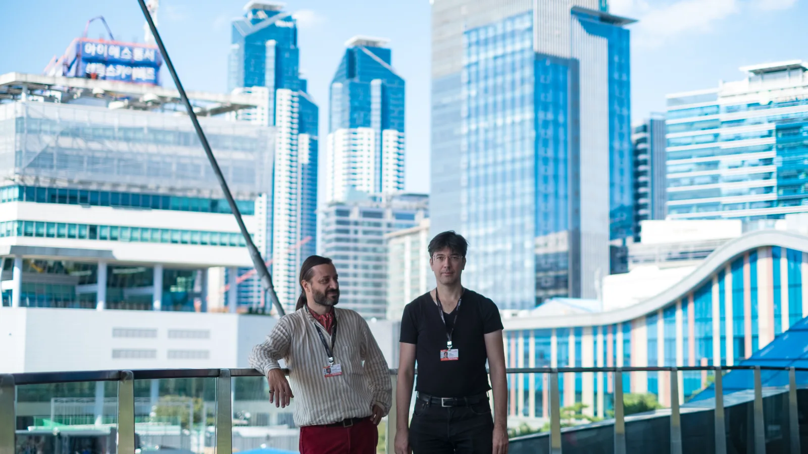 Alexander Dumreicher-Ivanceanu und Virgil Widrich am 9.10.2016 beim Busan International Film Festival, Foto: Anuj Madan