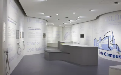 Erste-Campus-Schauplatz – Besucherzentrum für das neue Headquarter der Erste Group