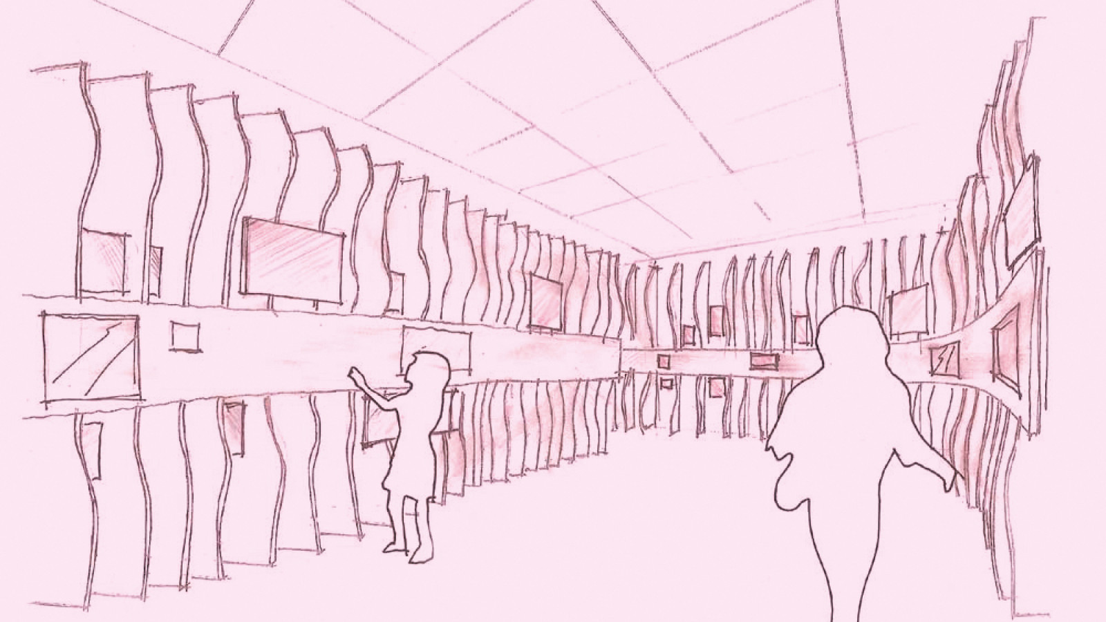 „90 Jahre Salzburger Festspiele“, Architekturskizze: Wolfgang Novak/novakarchitects