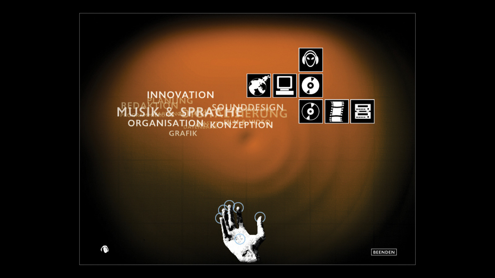 CD-ROM „Hands on Media“, screenshot, 2000