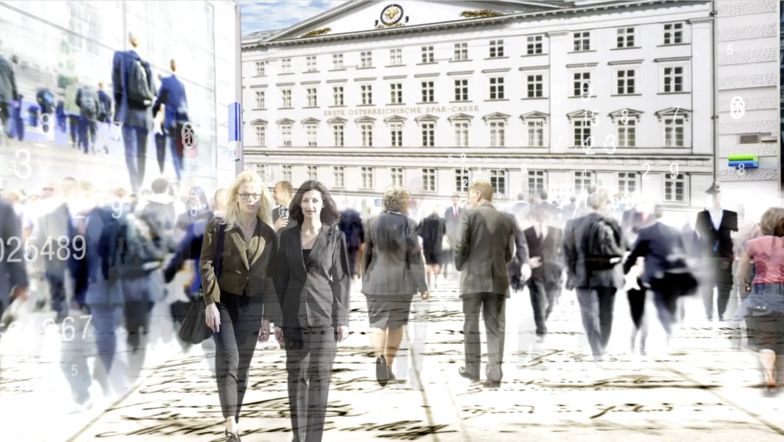 Still frame from the film “What makes Erste-Group great?”