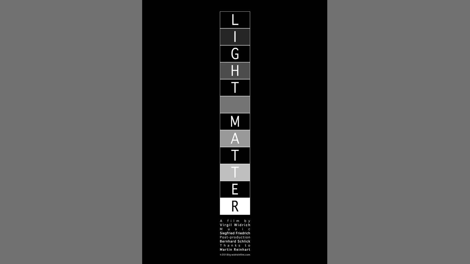 Poster “Light Matter”, 2018
