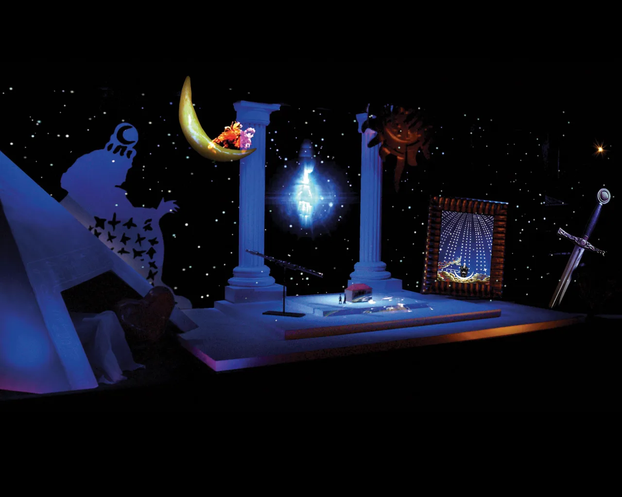Mozarthaus Vienna – “Virtual Magic Flute”, animation and video: Günther Auer, light: Klaus Karlbauer