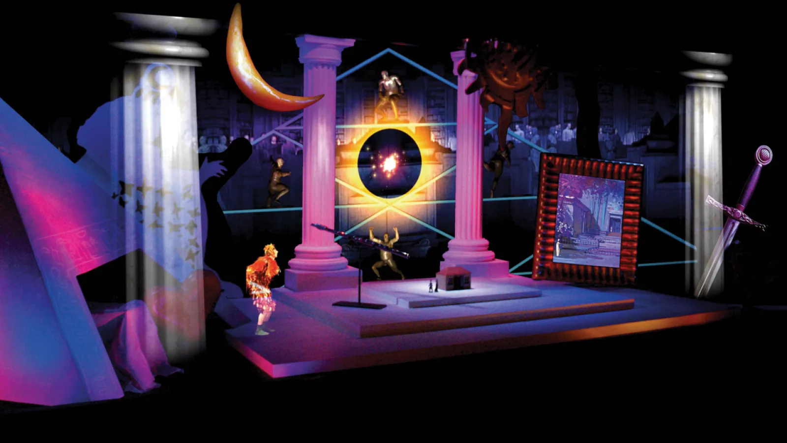 Mozarthaus Vienna – “Virtual Magic Flute”, animation and video: Günther Auer, light: Klaus Karlbauer