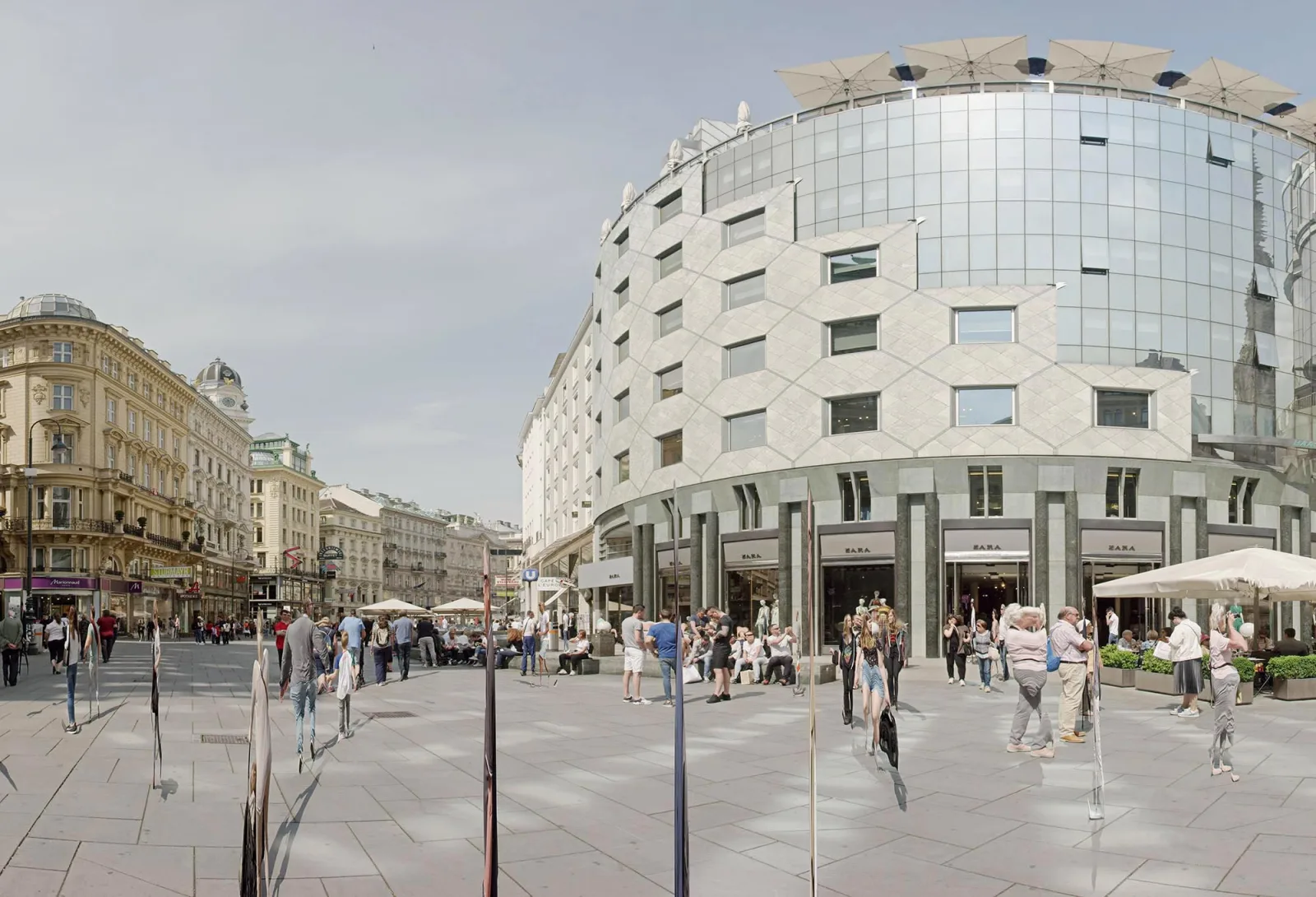 Still image from the video installation “Teleplasmatic Views of Vienna” by Martin Reinhart and Virgil Widrich, 2019