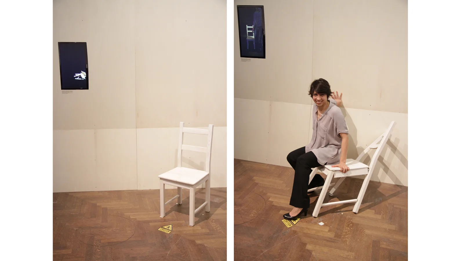 “Essence13”, Paola Otero: “Impaired chair proprioception”, 2013. Photos: Juliana Herrero
