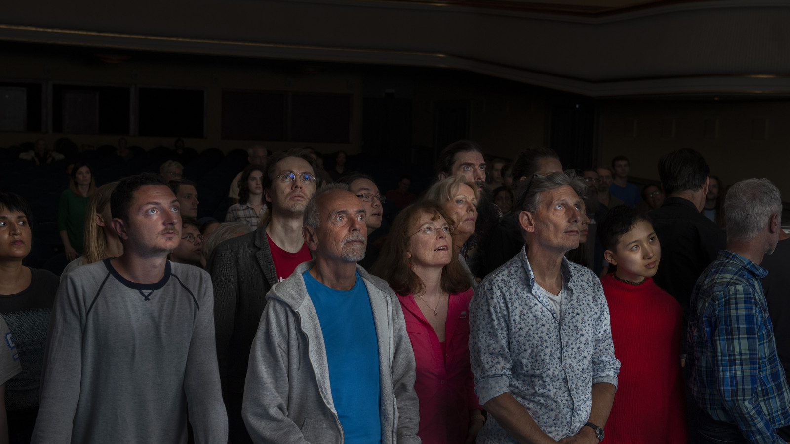 Dreharbeiten zu „tx-reverse“ im Kino Babylon Berlin, 12. Juli 2018. Foto: Alexander Grennigloh
